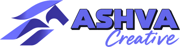 Ashva Creative logo: a flying horse mark with the words Ashva Creative